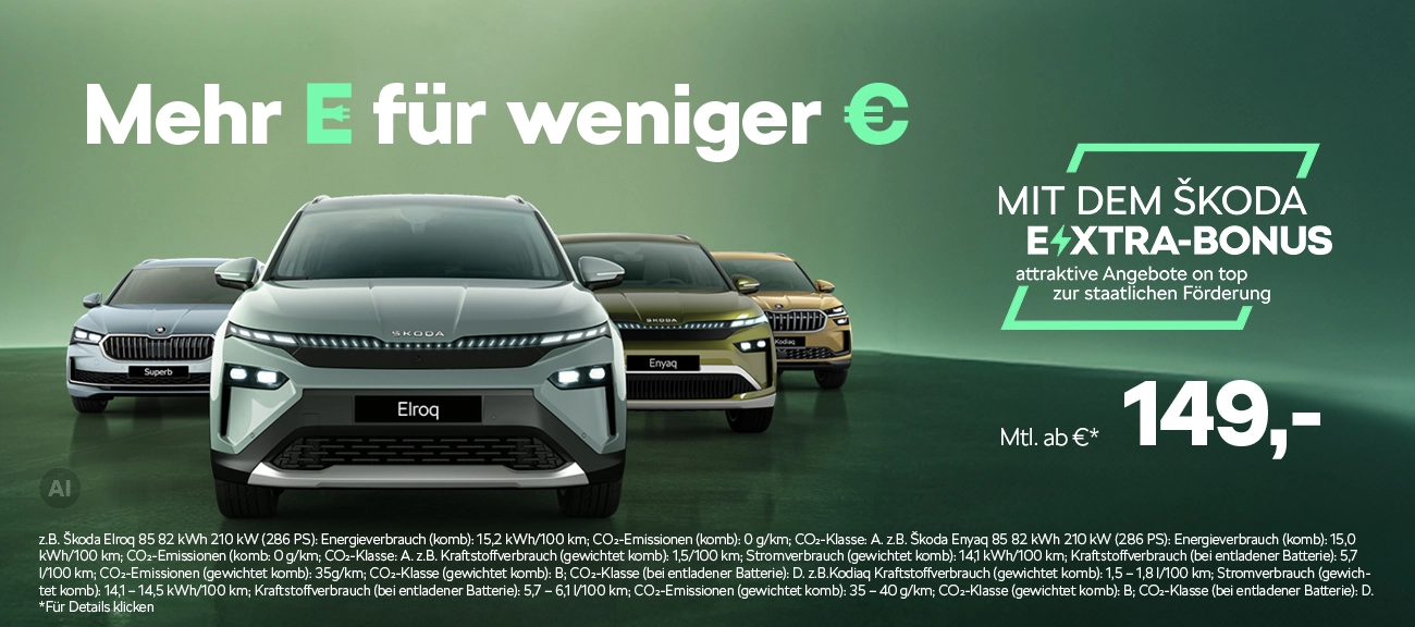 Der Škoda E-XTRA-Bonus