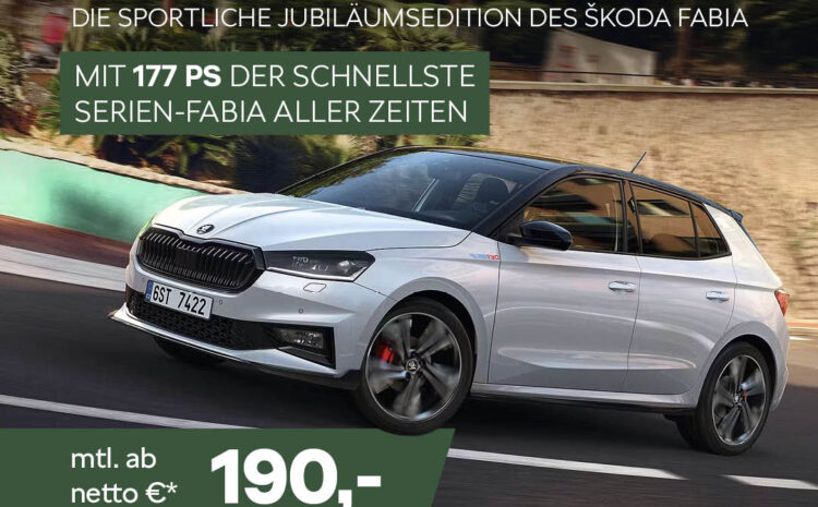  Skoda Fabia 130 Jahre