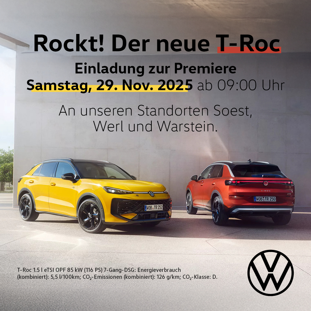 BEITRAGSBILD T-ROC PREMIERE