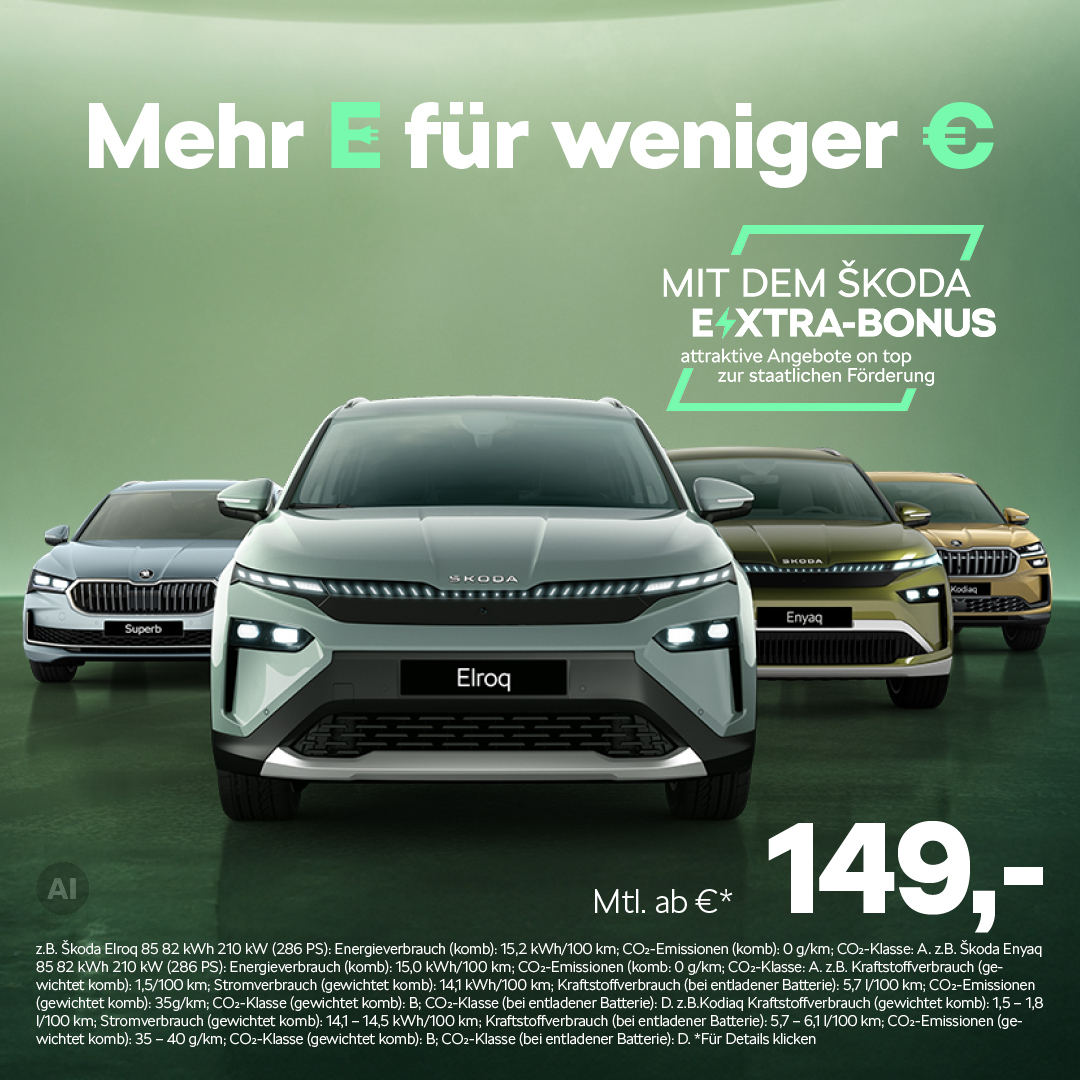 Der Škoda E-XTRA-Bonus