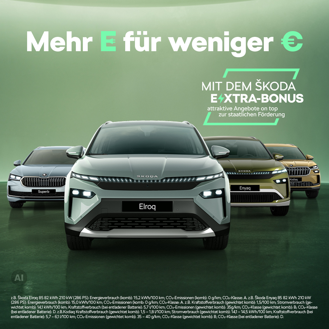 Der Škoda E-XTRA-Bonus