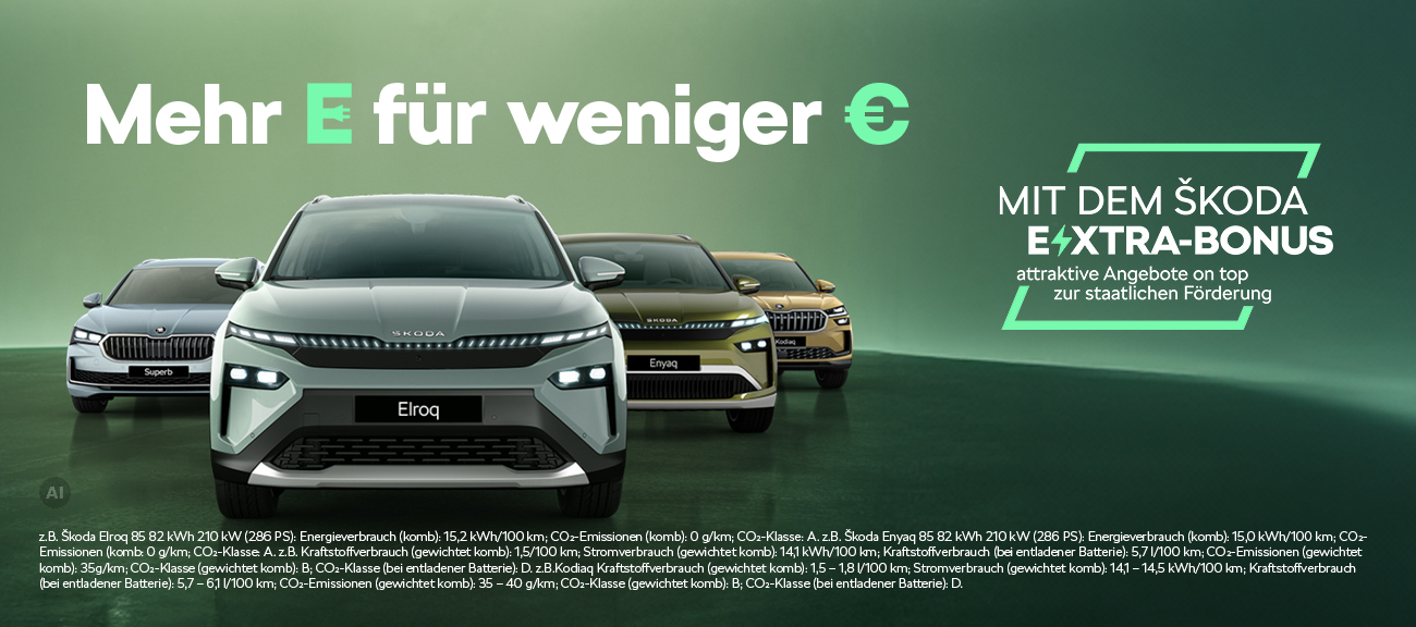 Der Škoda E-XTRA-Bonus