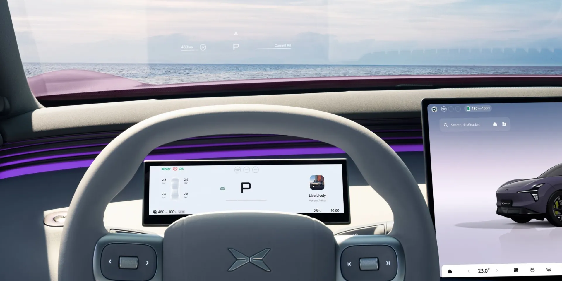 Head-up-Display im XPENG L03