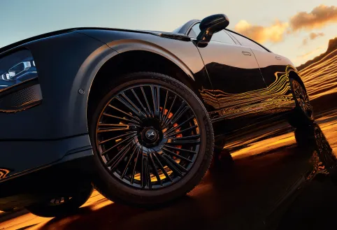 Raddetail des XPENG G9 Black Edition