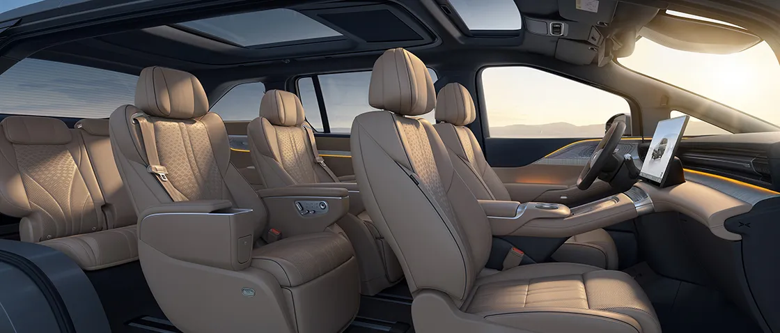 Innenraum des XPENG X9