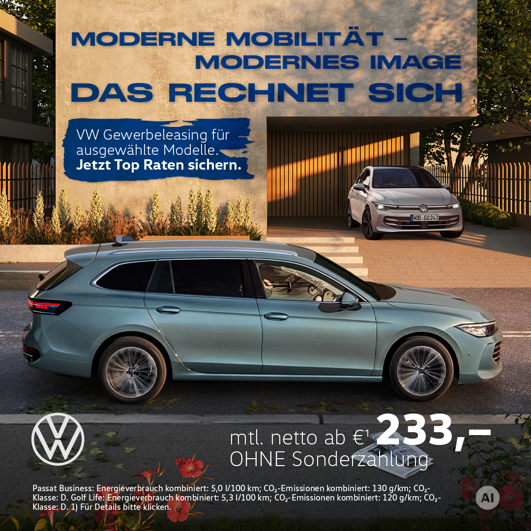 VW Gewerbe Sonderleasing