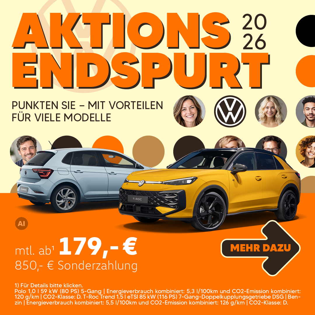 VW Sonderleasing Aktion